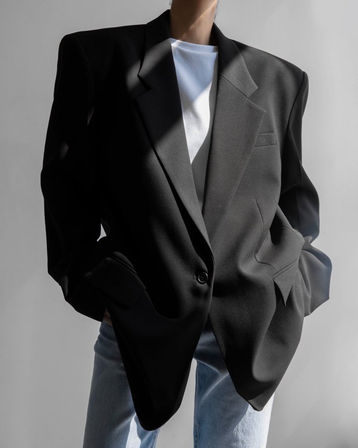 Paper Moon - Korean Women Fashion - #momslook - Classic Oversized Maxi Length Blazer - 5