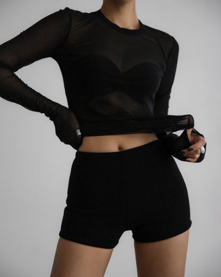 Paper Moon - Korean Women Fashion - #momslook - Ribbed Corduroy Micro Short - 3