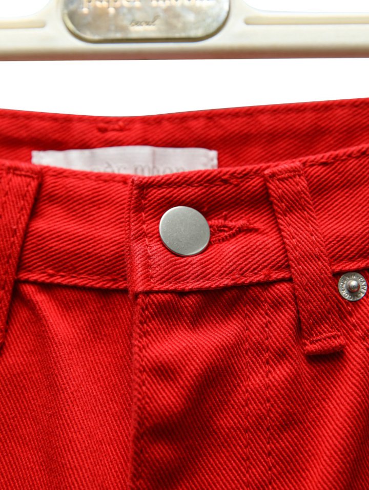 Paper Moon - Korean Women Fashion - #momslook - Color Point Wide Cotton Twill Trousers - 10