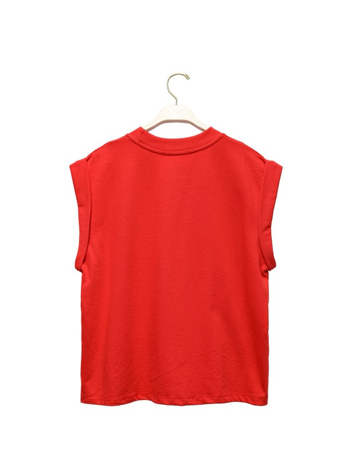 Paper Moon - Korean Women Fashion - #momslook - Rolled Up Sleeve Detail Sweat Tee - 6