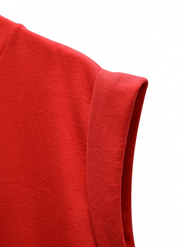 Paper Moon - Korean Women Fashion - #momslook - Rolled Up Sleeve Detail Sweat Tee - 8