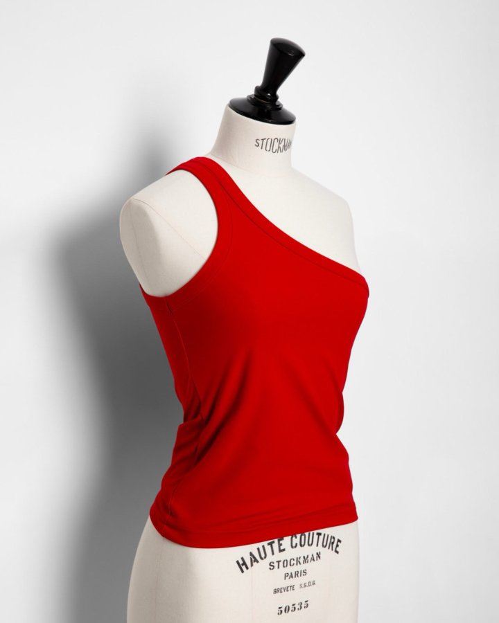 Paper Moon - Korean Women Fashion - #womensfashion - One Diagonal Line Shoulder Tank Top - 4