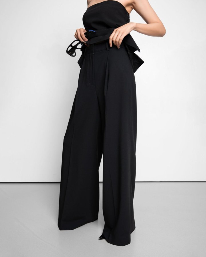 Paper Moon - Korean Women Fashion - #momslook - Tailored One Pintuck Wide Slacks