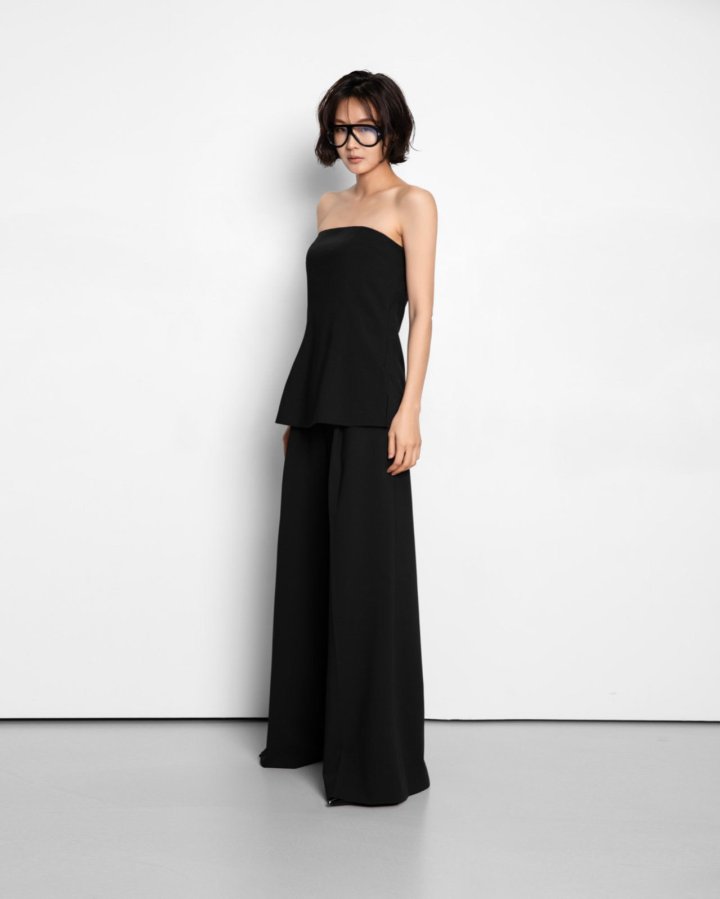 Paper Moon - Korean Women Fashion - #momslook - Tailored One Pintuck Wide Slacks - 7