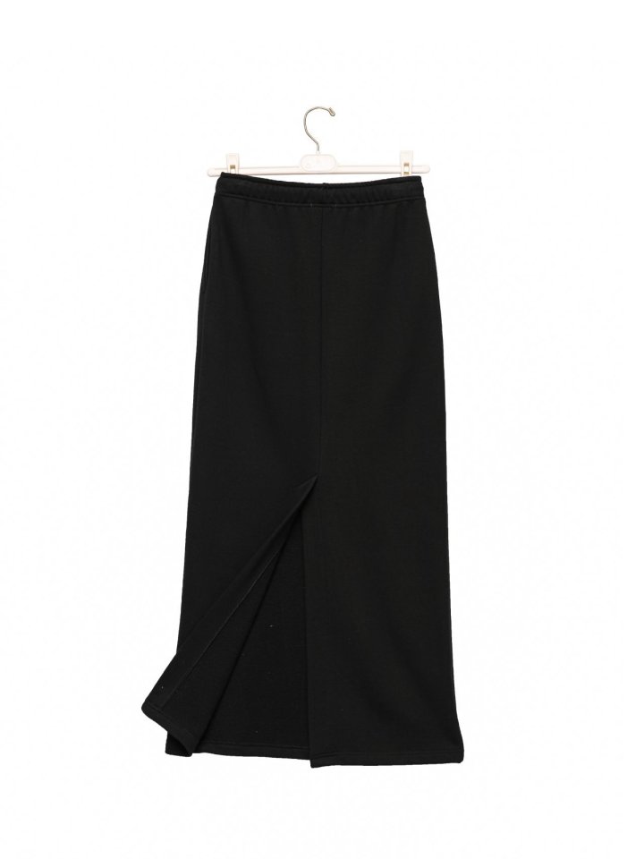 Paper Moon - Korean Women Fashion - #momslook - Back Slit Detail Maxi Pencil Jersey Sweat Skirt - 7