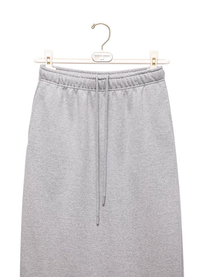 Paper Moon - Korean Women Fashion - #momslook - Back Slit Detail Maxi Pencil Jersey Sweat Skirt - 6