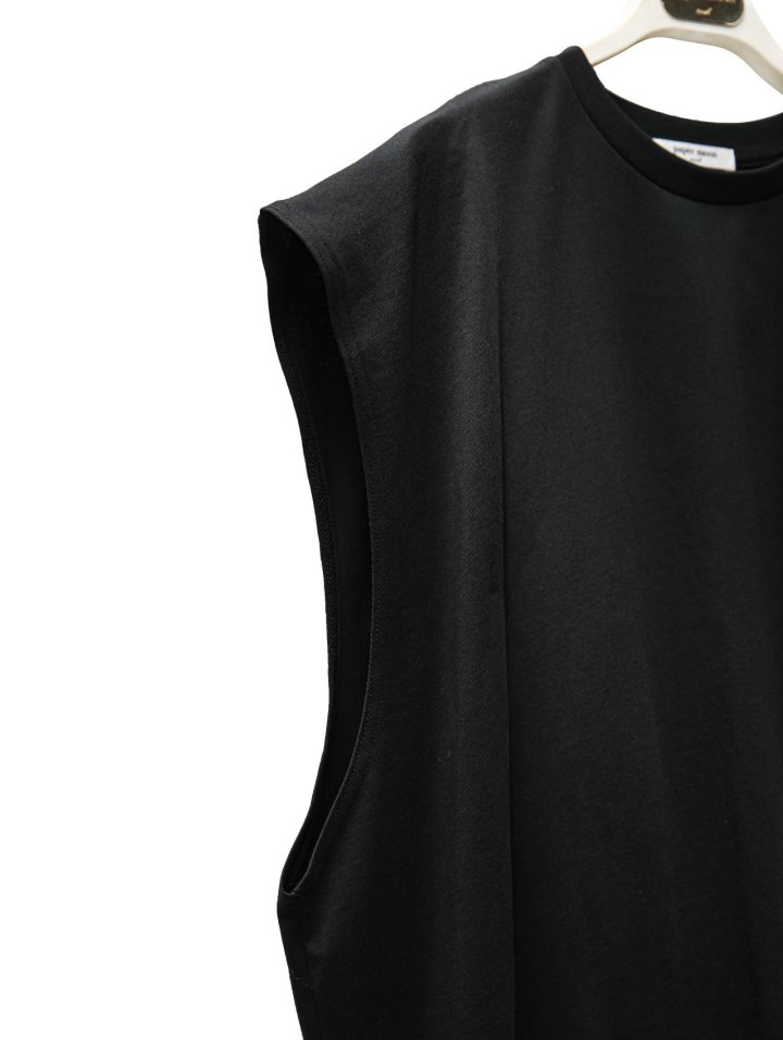 Paper Moon - Korean Women Fashion - #momslook - Premium Cotton Oversized Sleeveless Long Tee - 11