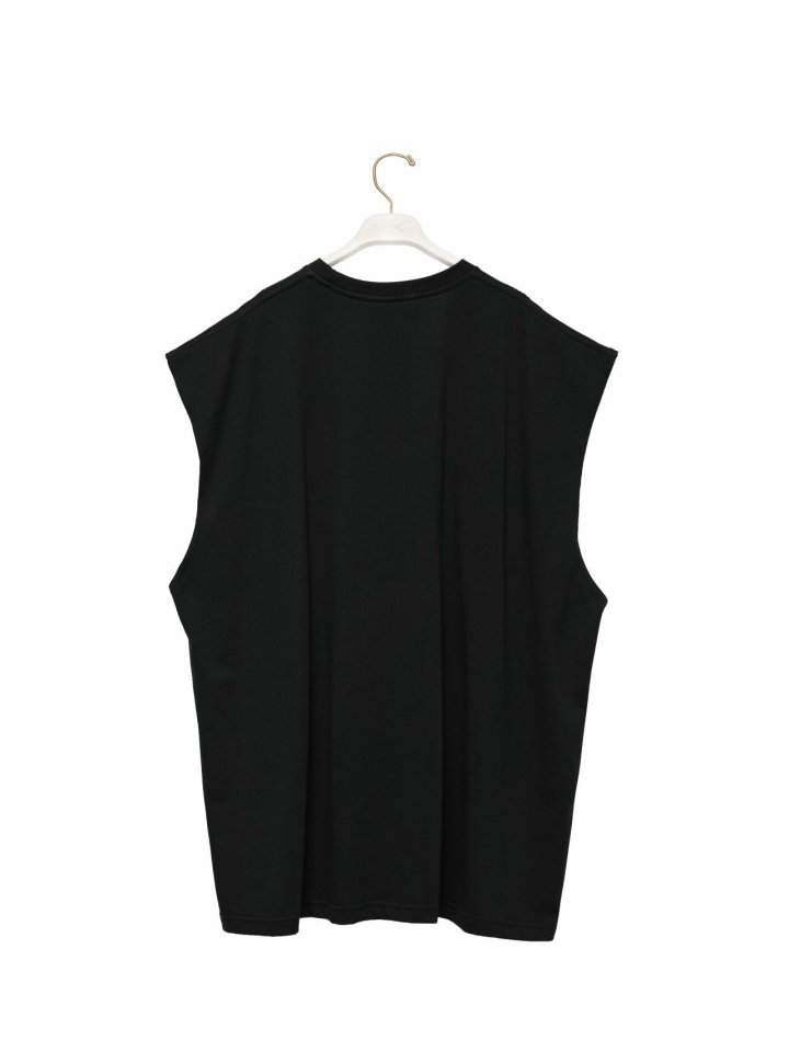 Paper Moon - Korean Women Fashion - #momslook - Premium Cotton Oversized Sleeveless Long Tee - 8