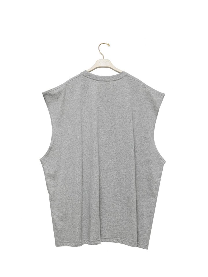 Paper Moon - Korean Women Fashion - #momslook - Premium Cotton Oversized Sleeveless Long Tee - 7