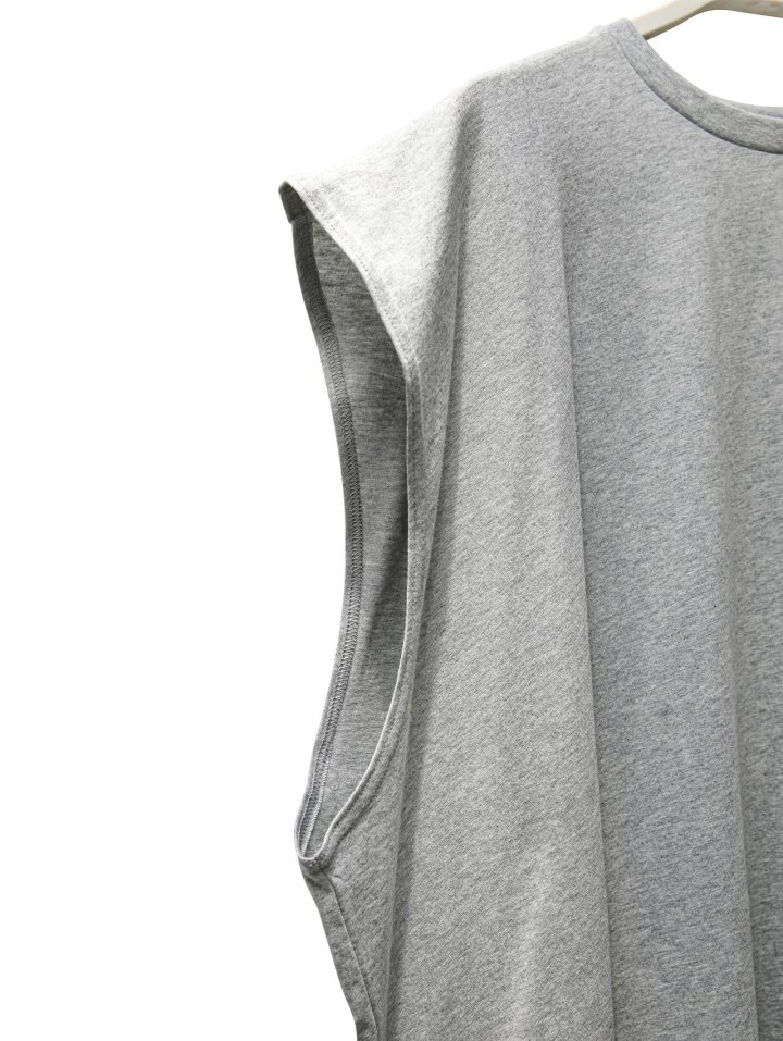 Paper Moon - Korean Women Fashion - #momslook - Premium Cotton Oversized Sleeveless Long Tee - 9