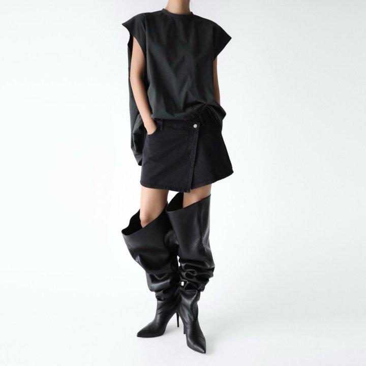 Paper Moon - Korean Women Fashion - #womensfashion - Premium Cotton Oversized Sleeveless Long Tee - 4