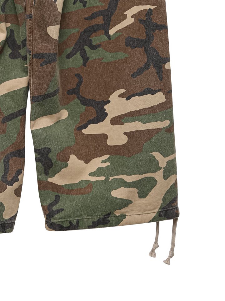 Paper Moon - Korean Women Fashion - #momslook - Camouflage Cotton Banded Maxi Wide Trousers - 6
