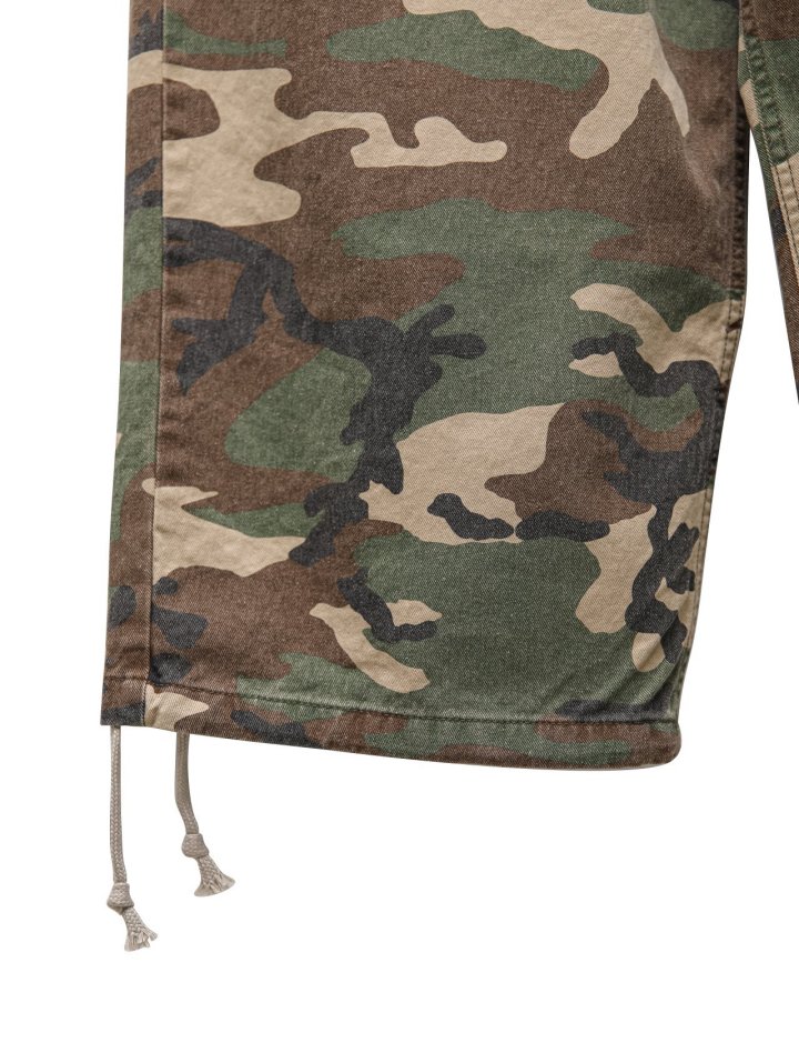 Paper Moon - Korean Women Fashion - #momslook - Camouflage Cotton Banded Maxi Wide Trousers - 8