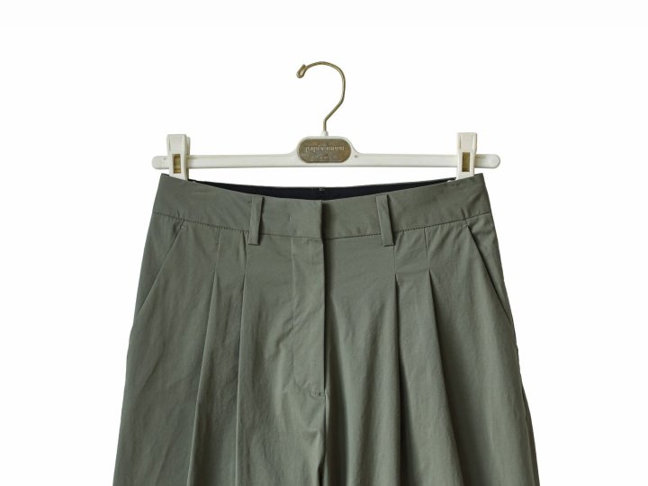 Paper Moon - Korean Women Fashion - #momslook - Cotton Two Pintuck Wide Trousers - 10
