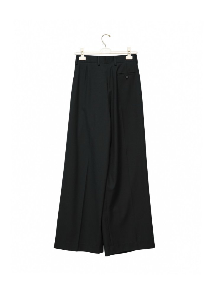 Paper Moon - Korean Women Fashion - #momslook - Asymmetry Pintuck Wide Maxi Trouser - 9