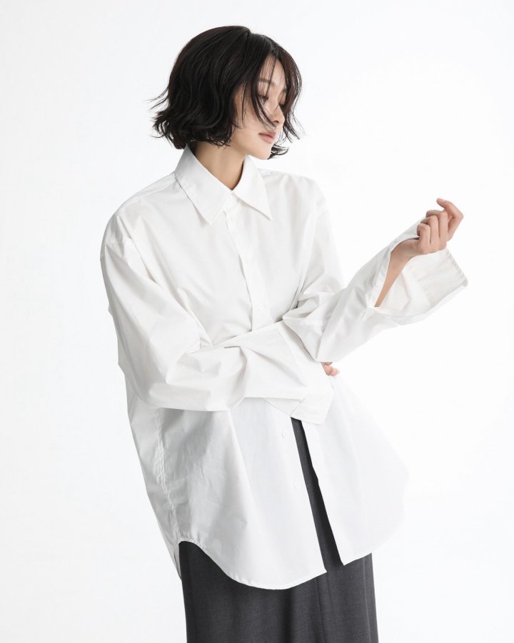 Paper Moon - Korean Women Fashion - #momslook - Classic Premium Cotton Button Down Shirt - 10