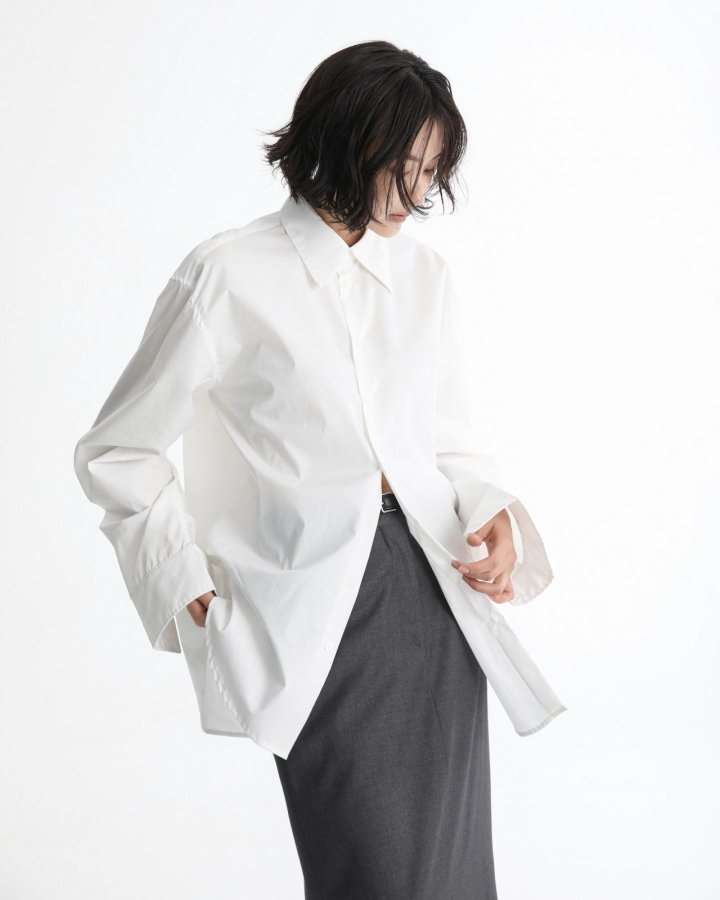 Paper Moon - Korean Women Fashion - #momslook - Classic Premium Cotton Button Down Shirt - 2