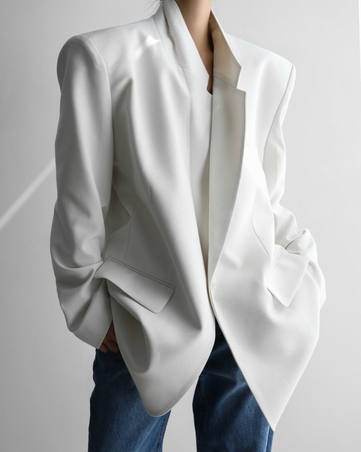 Paper Moon - Korean Women Fashion - #womensfashion - Classic Oversized Maxi Length Blazer - 4