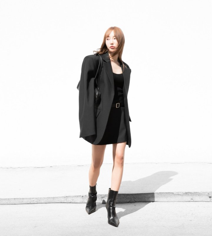 Paper Moon - Korean Women Fashion - #momslook - Classic Belteed Detail Wool Buttonless Blazer - 6
