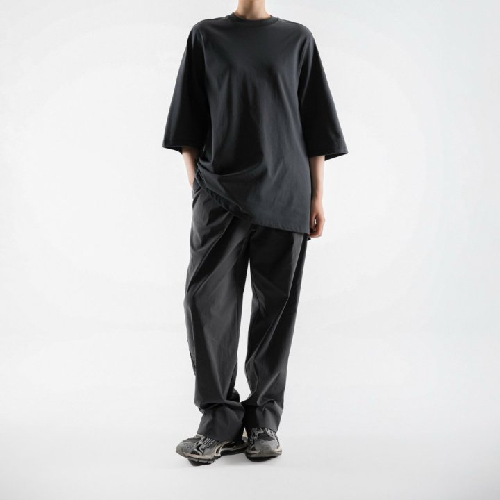 Paper Moon - Korean Women Fashion - #momslook - Oversized Fit Back Slit Detail Tee