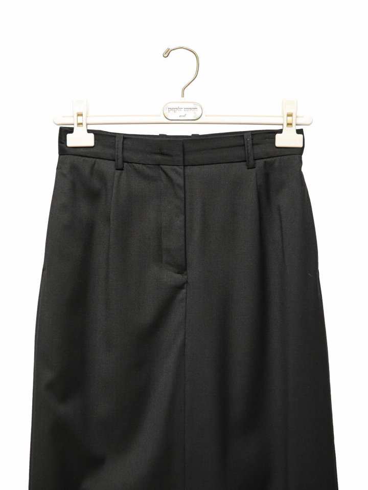 Paper Moon - Korean Women Fashion - #momslook - Tailored Back Slit Maxi Skirt - 9