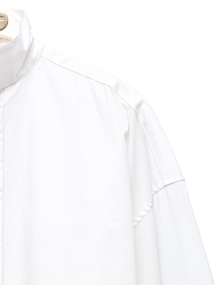 Paper Moon - Korean Women Fashion - #pursuepretty - Oversized Cotton Baracuta Neck Button Down Shirt - 10