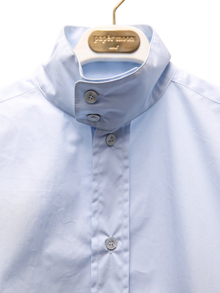 Paper Moon - Korean Women Fashion - #pursuepretty - Oversized Cotton Baracuta Neck Button Down Shirt - 9