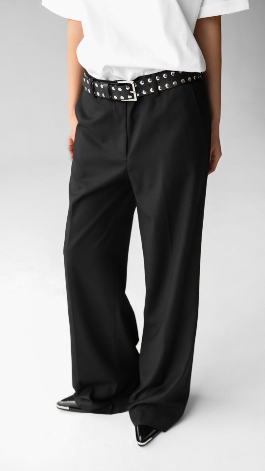Paper Moon - Korean Women Fashion - #pursuepretty - Classic Low Rise Pintuck Slacks - 6