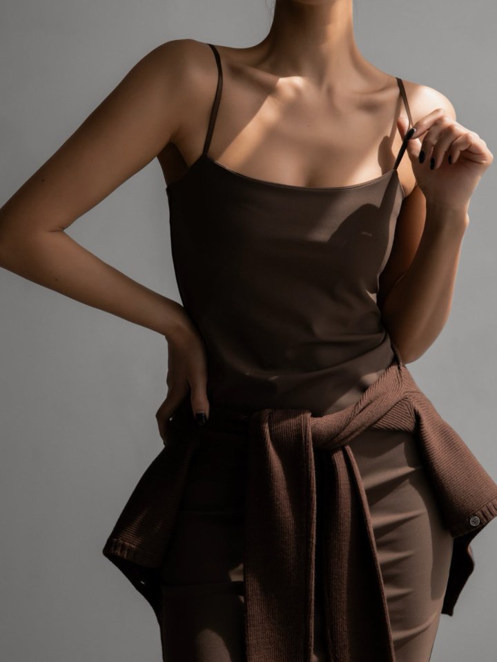 Paper Moon - Korean Women Fashion - #pursuepretty - Slip Long Slim Maxi Spandex Dress - 3