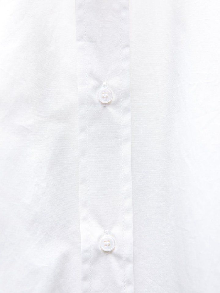 Paper Moon - Korean Women Fashion - #restrostyle - Oversized Cotton Baracuta Neck Button Down Shirt - 11