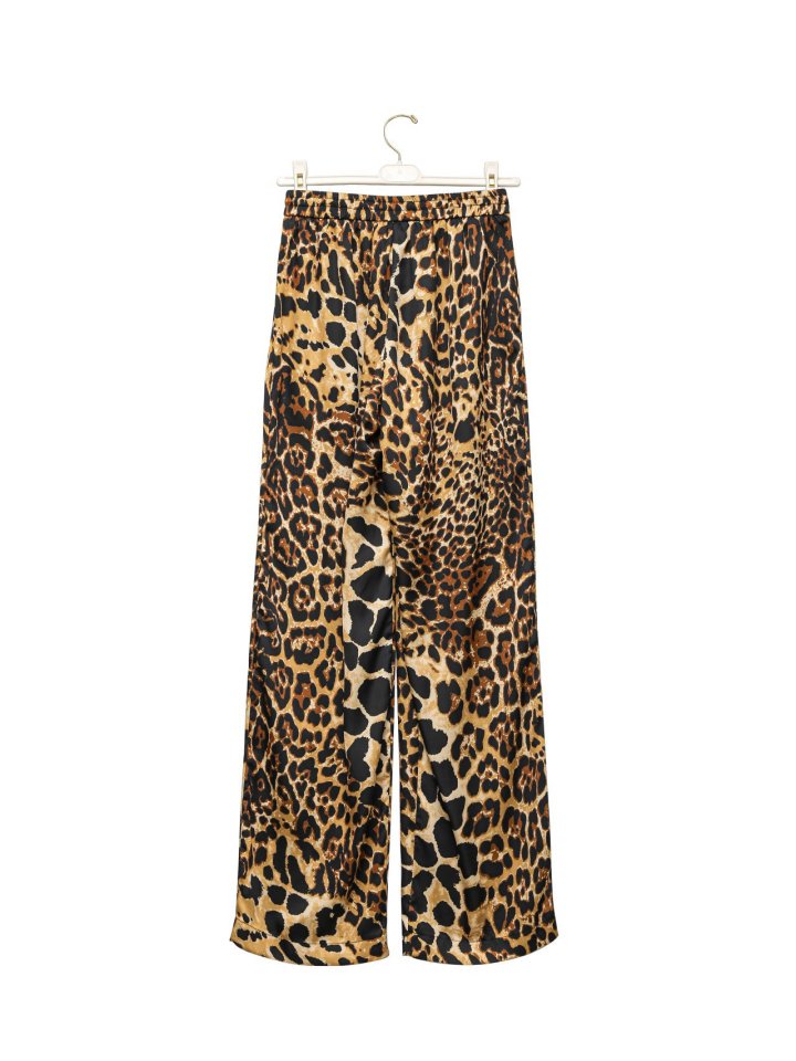 Paper Moon - Korean Women Fashion - #restrostyle - Satin Banding Wide Trousers - 2