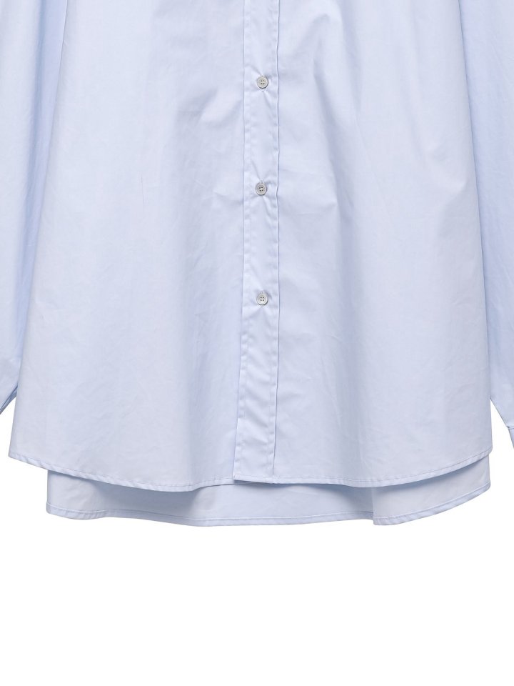 Paper Moon - Korean Women Fashion - #romanticstyle - Oversized Cotton Baracuta Neck Button Down Shirt - 11