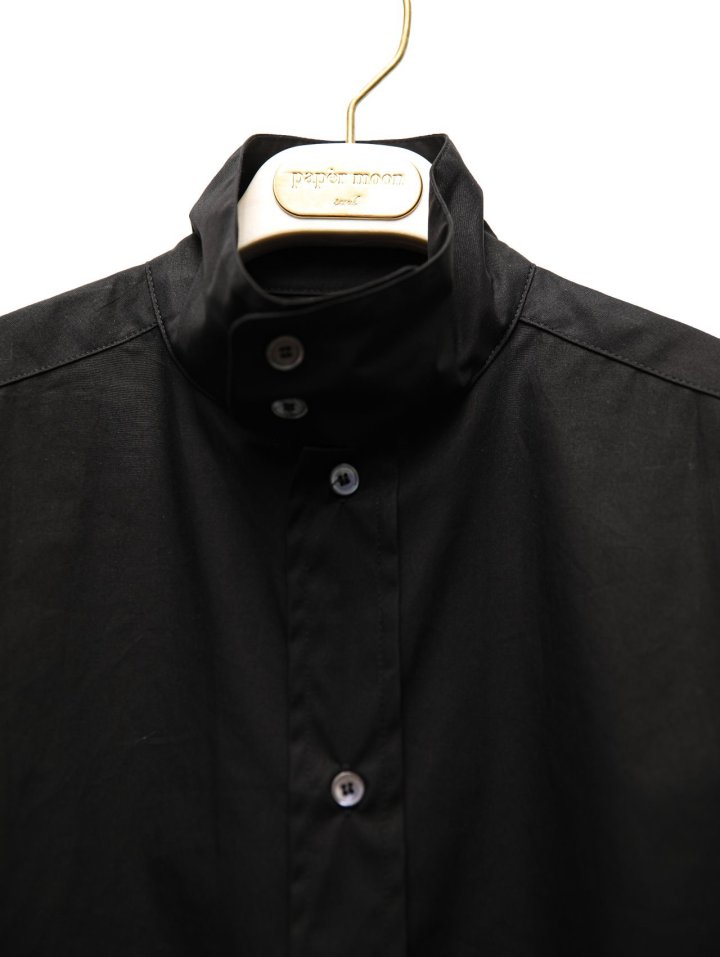 Paper Moon - Korean Women Fashion - #romanticstyle - Oversized Cotton Baracuta Neck Button Down Shirt - 10
