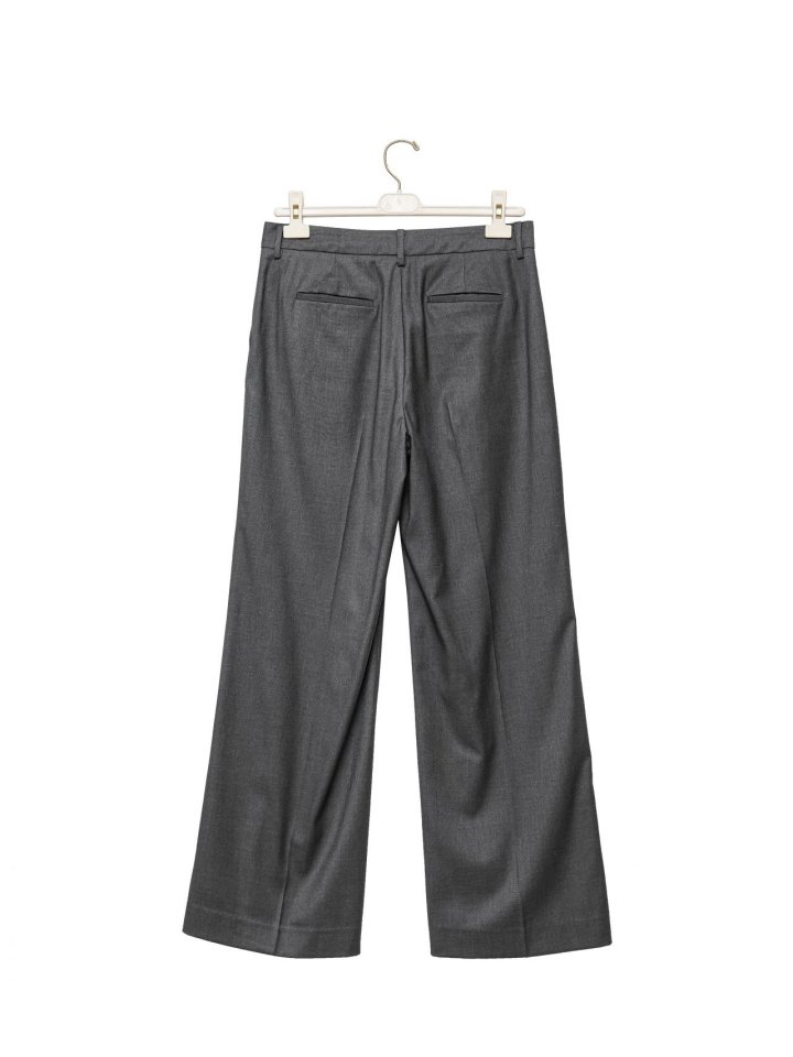 Paper Moon - Korean Women Fashion - #romanticstyle - Classic Low Rise Pintuck Slacks - 9