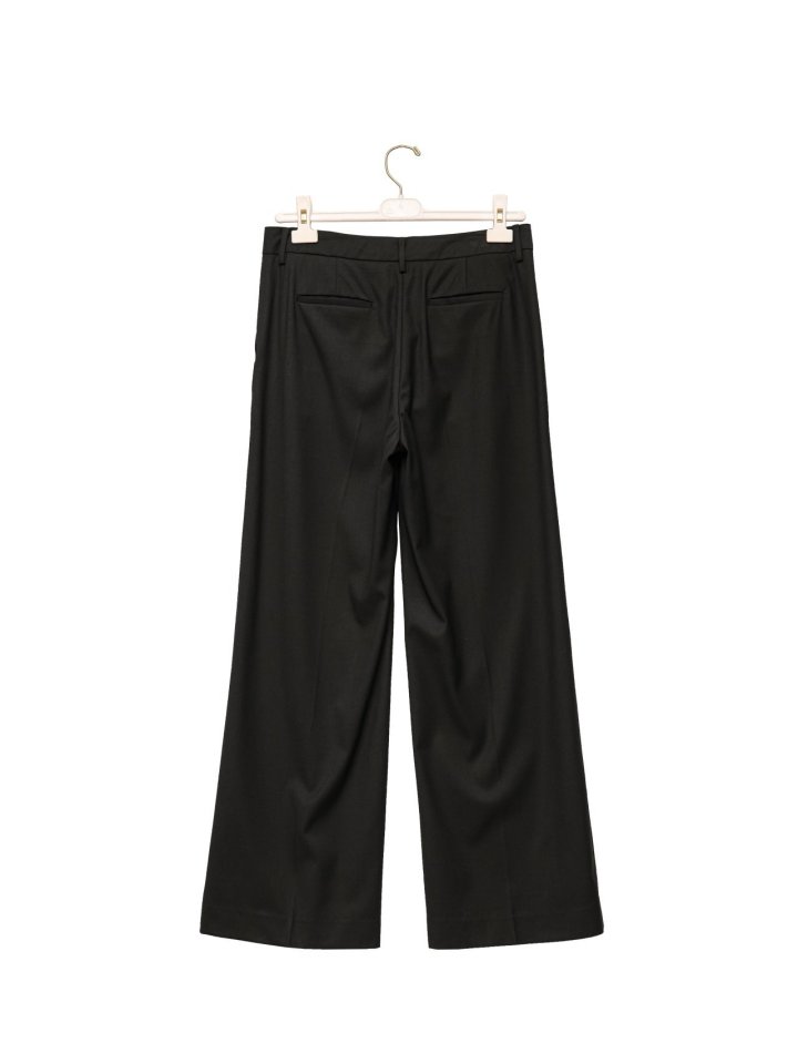 Paper Moon - Korean Women Fashion - #romanticstyle - Classic Low Rise Pintuck Slacks - 8