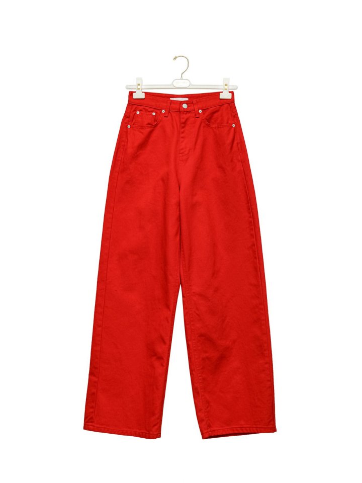 Paper Moon - Korean Women Fashion - #shopsmall - Color Point Wide Cotton Twill Trousers - 7