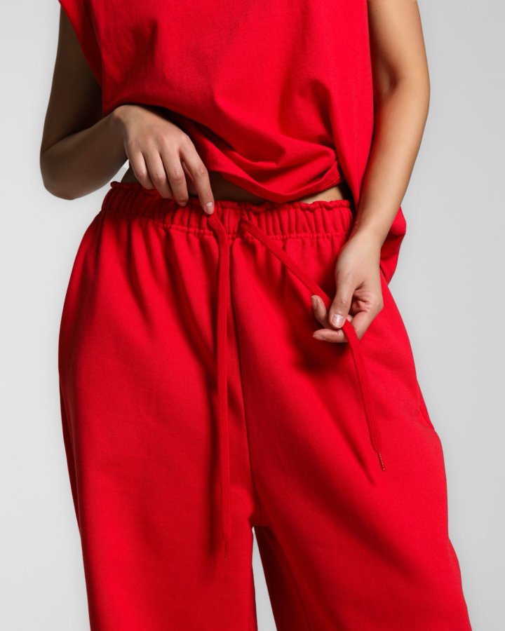 Paper Moon - Korean Women Fashion - #shopsmall - Maxi Wide Detail Sweat Trousers - 5