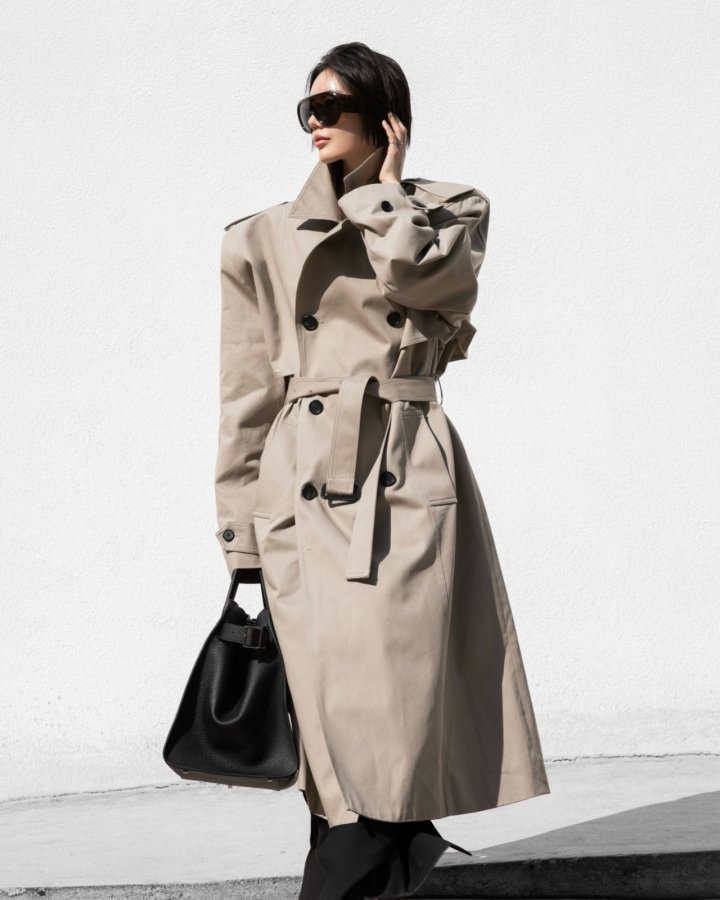 Paper Moon - Korean Women Fashion - #shopsmall - Padded Double Breasted Trench Coat - 3
