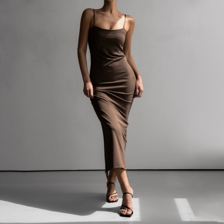 Paper Moon - Korean Women Fashion - #thatsdarling - Slip Long Slim Maxi Spandex Dress - 7