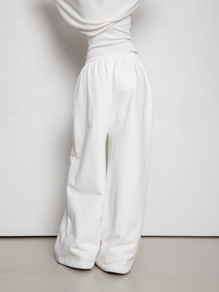 Paper Moon - Korean Women Fashion - #thelittlethings - Maxi Wide Detail Sweat Trousers