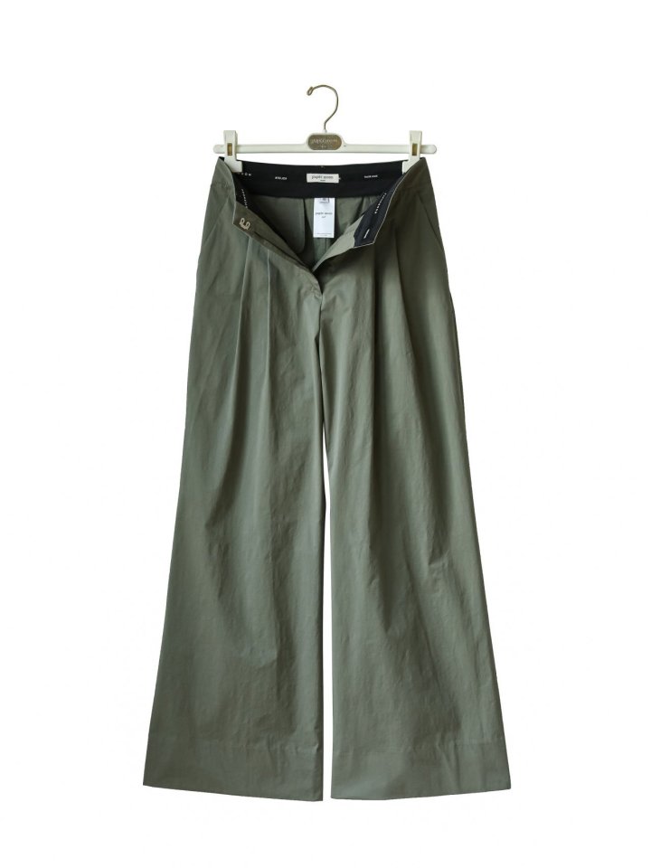 Paper Moon - Korean Women Fashion - #thelittlethings - Cotton Two Pintuck Wide Trousers - 9
