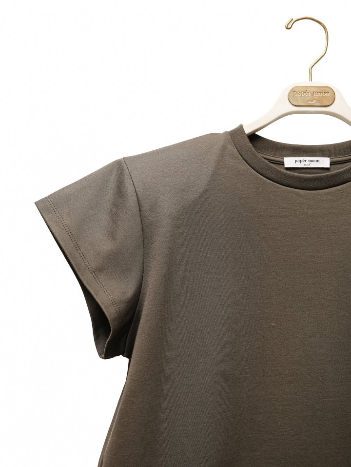 Paper Moon - Korean Women Fashion - #thelittlethings - Padded Shoulder Wing Sleeved Tee - 8