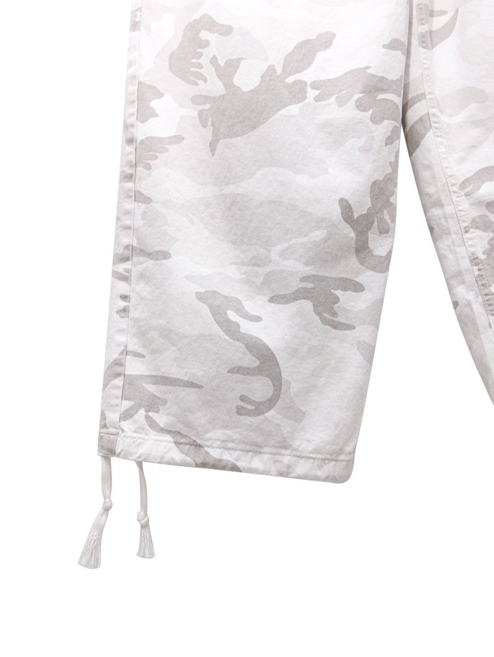 Paper Moon - Korean Women Fashion - #vintageinspired - Camouflage Cotton Banded Maxi Wide Trousers - 11
