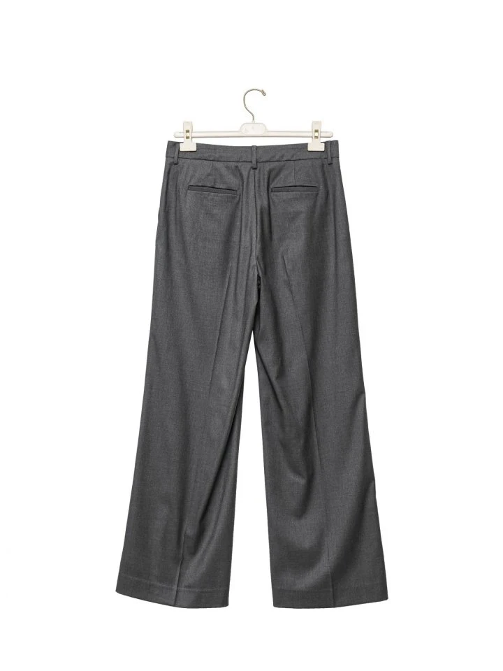 Paper Moon - Korean Women Fashion - #vintageinspired - Classic Low Rise Pintuck Slacks - 8