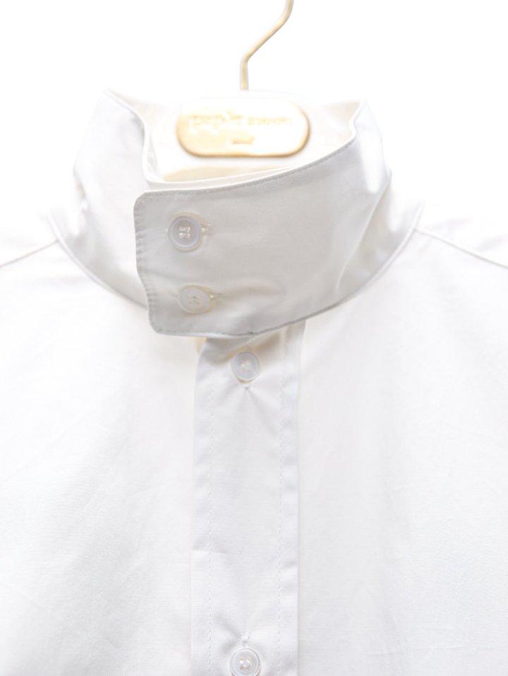 Paper Moon - Korean Women Fashion - #vintagekidsstyle - Oversized Cotton Baracuta Neck Button Down Shirt - 9