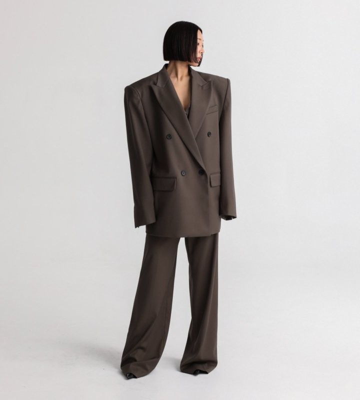 Paper Moon - Korean Women Fashion - #vintageinspired - Classic Low Rise Pintuck Slacks - 4