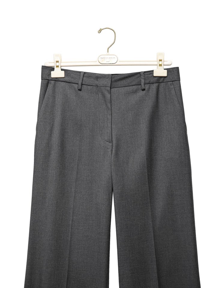 Paper Moon - Korean Women Fashion - #vintagekidsstyle - Classic Low Rise Pintuck Slacks - 9