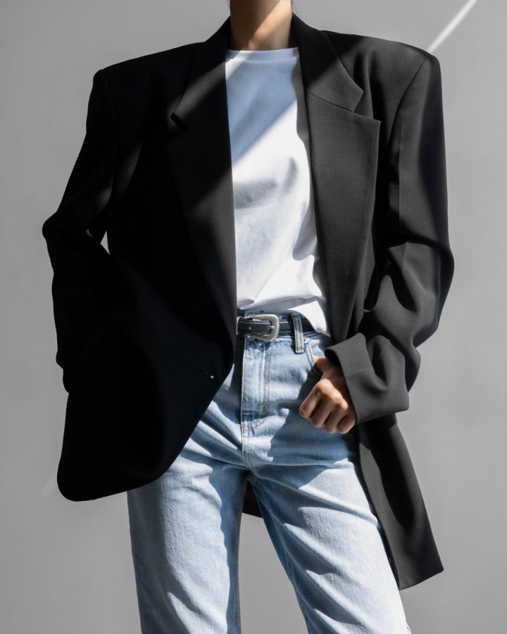 Paper Moon - Korean Women Fashion - #momslook - Classic Oversized Maxi Length Blazer - 4