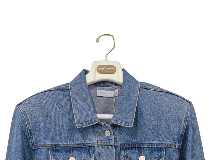 Paper Moon - Korean Women Fashion - #womensfashion - Maxi Padded Shoulder Over Denim Jacket - 8