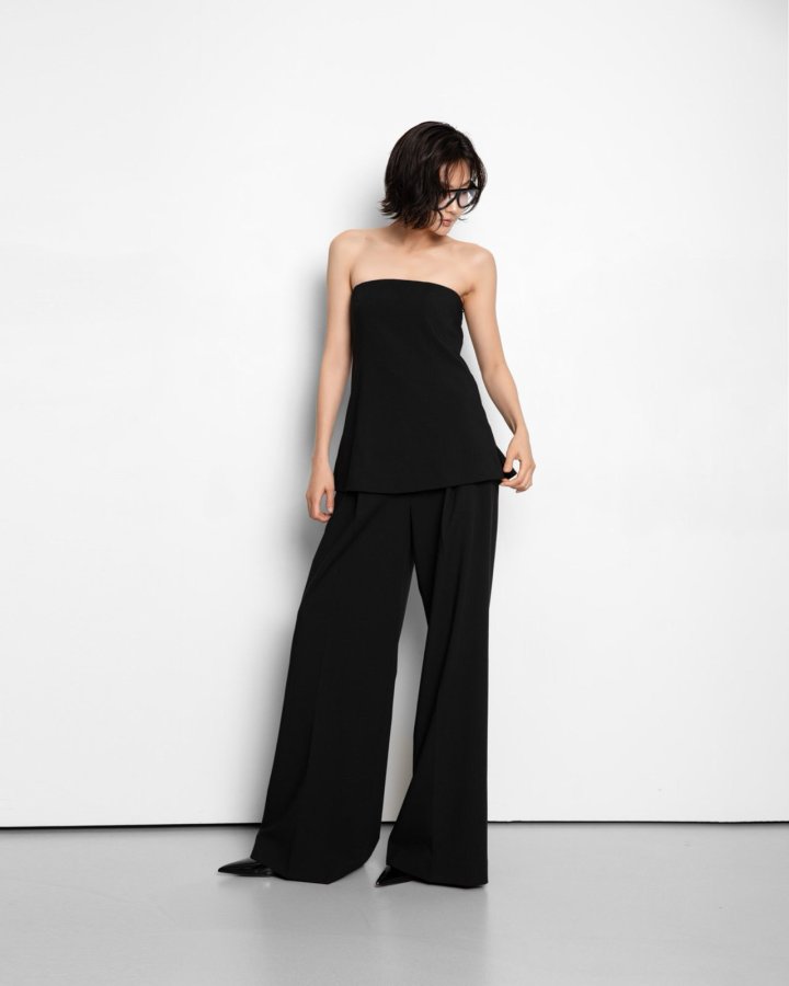 Paper Moon - Korean Women Fashion - #womensfashion - Tailored One Pintuck Wide Slacks - 6